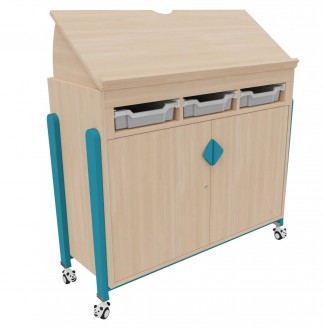 Meuble pour enseignant plateau inclinable k'briol 